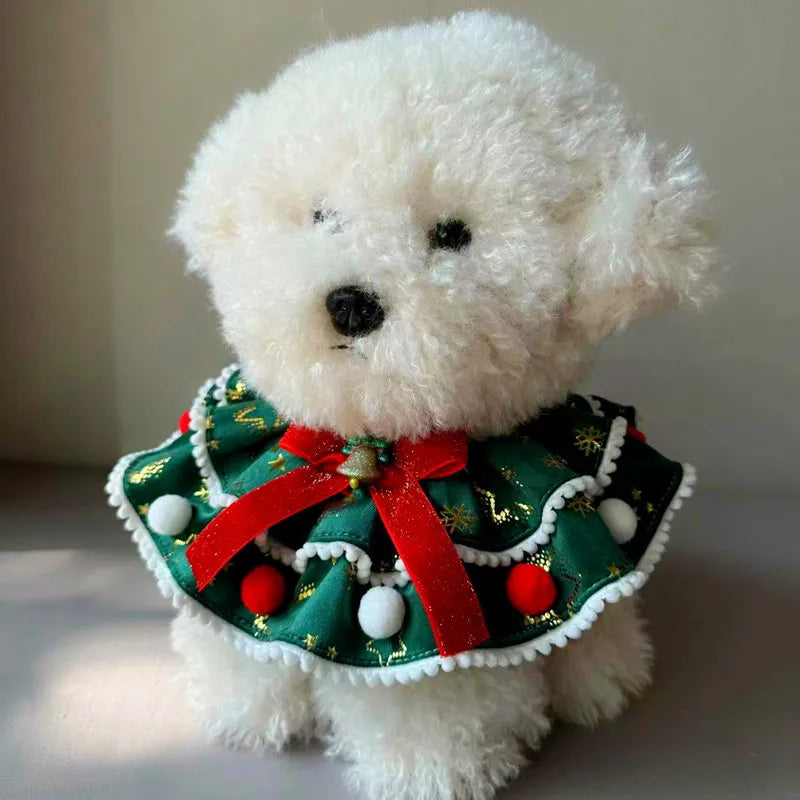 Christmas Bow Tie Pet Bandana & Holiday Drool Bib