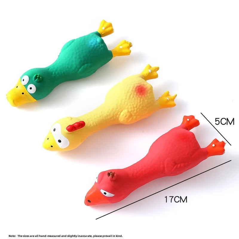 Bite-Resistant Squeaky Latex Animal Chew Toy