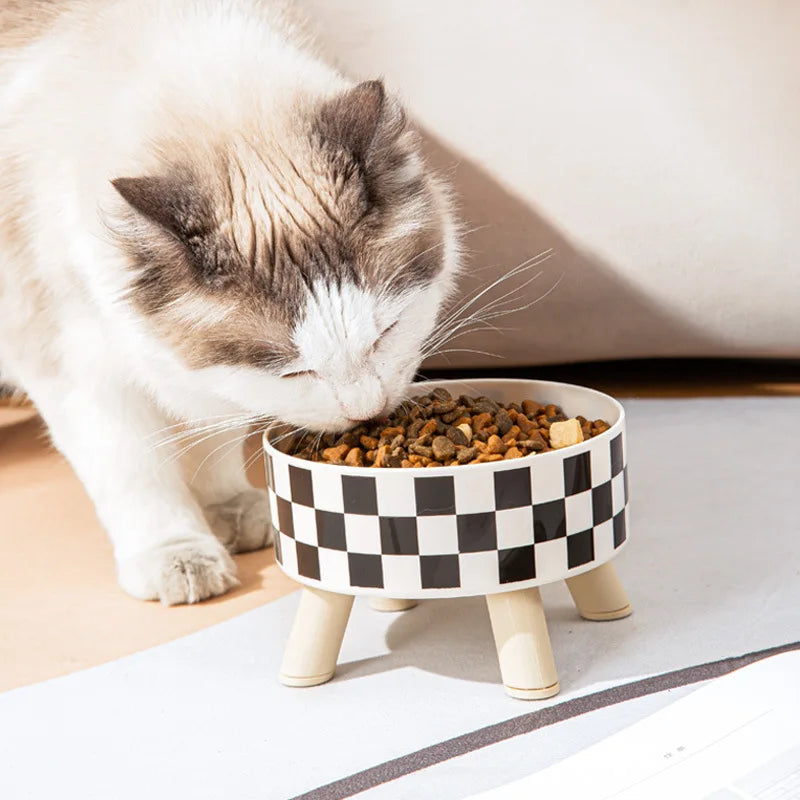 Stainless Steel Raised Anti-Slip Pet Bowl