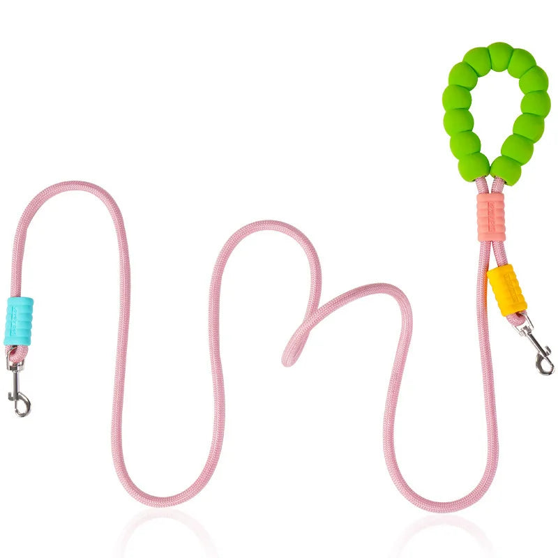 Double-End Leash for Two Dogs with Foam Handle