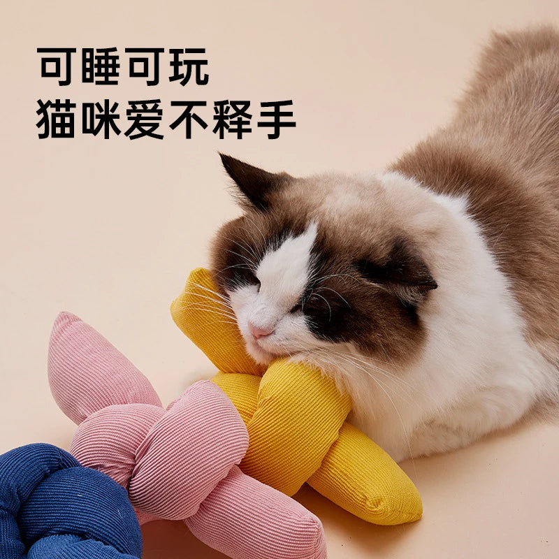 Catnip Teaser Wand Toy with Crinkle Paper