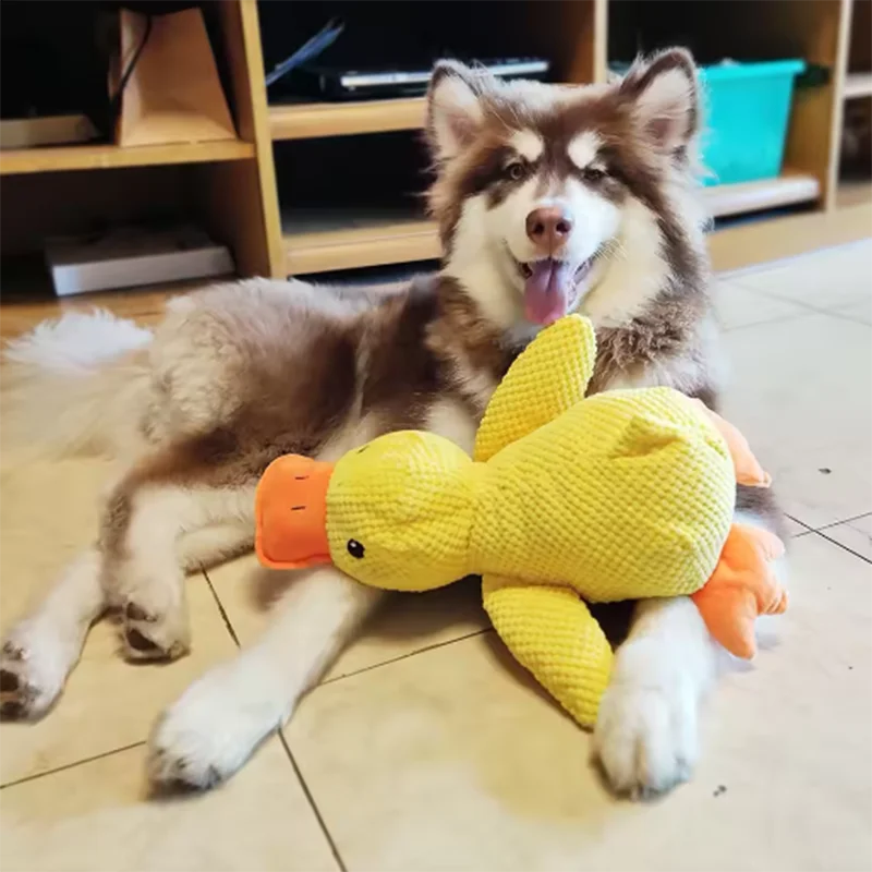 Stomping Duck Bite-Resistant Plush Dog Toy