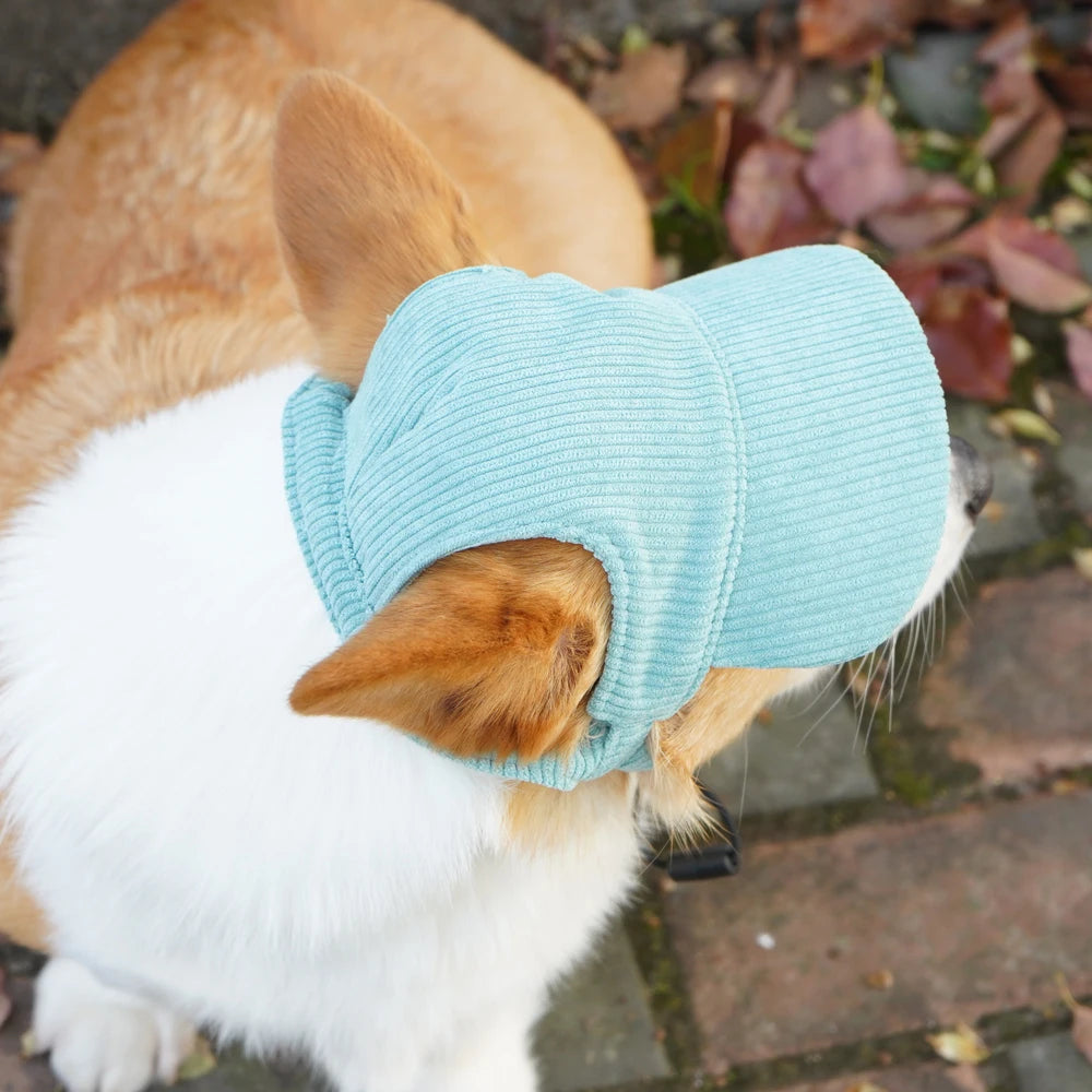 Durable Corduroy Baseball Cap for Big Dogs
