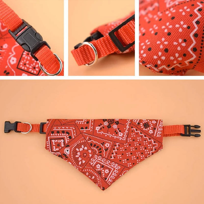 Adjustable Triangle Bandana Bib for Dogs & Cats