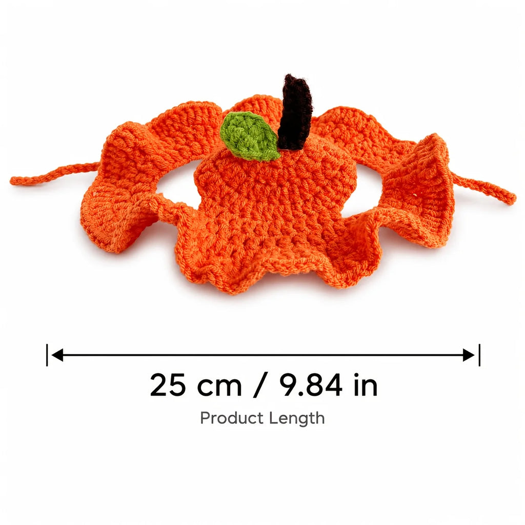 Orange Peel Cat Hat – Soft Crochet Costume for Cats & Kittens