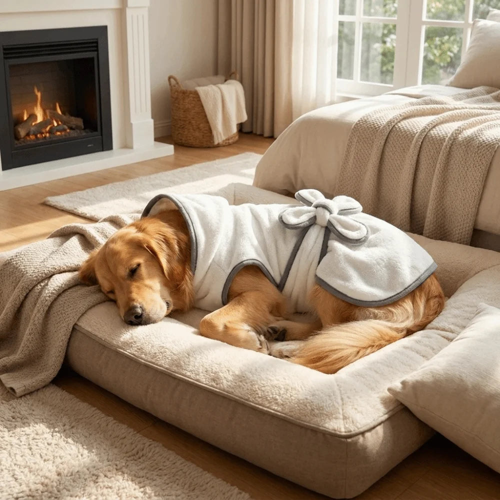 Petbabe Fleece Pet Robe