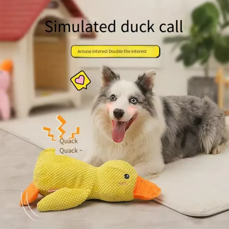 Stomping Duck Bite-Resistant Plush Dog Toy