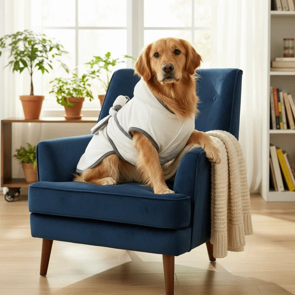 Petbabe Fleece Pet Robe
