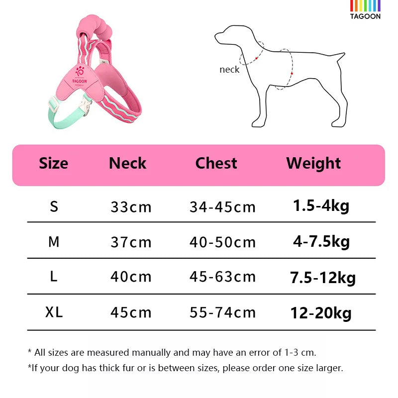PawEase™ ComfortFit Small Dog Harness Set