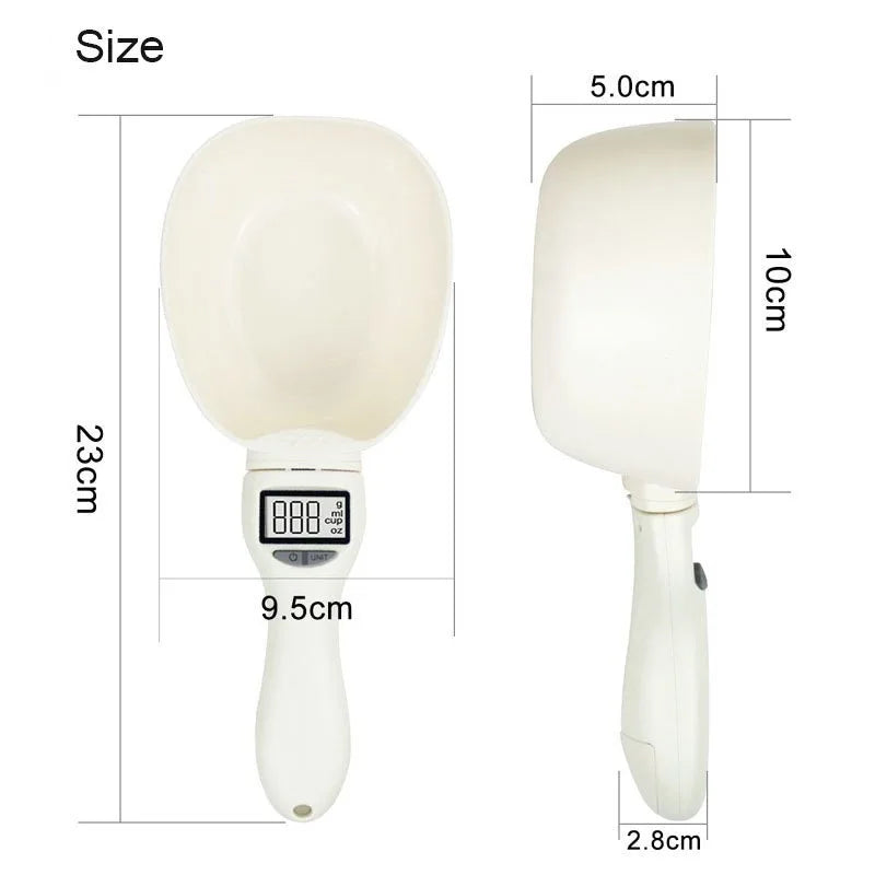 Smart Digital Pet Food Scale with Measuring Spoon