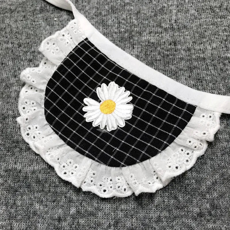 Embroidered Triangle Pet Bandana for Small Breeds