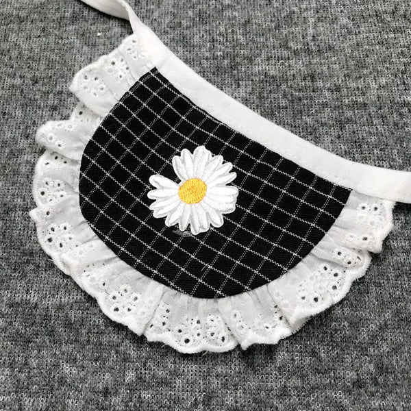 Embroidered Triangle Pet Bandana for Small Breeds
