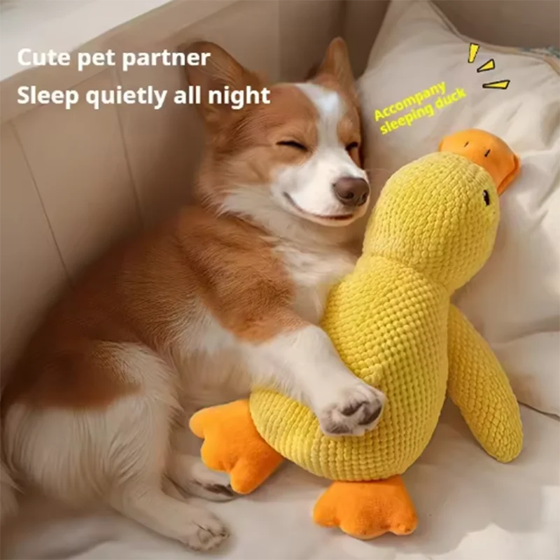 Stomping Duck Bite-Resistant Plush Dog Toy