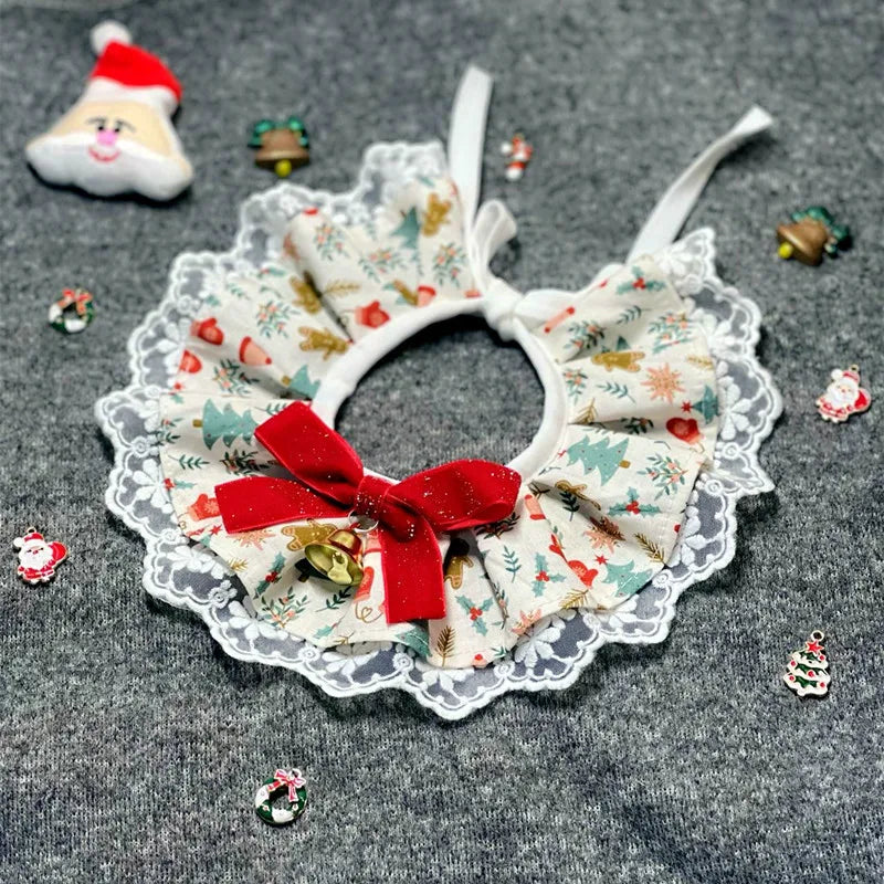 Festive Christmas Pet Bandana & Drool Bib