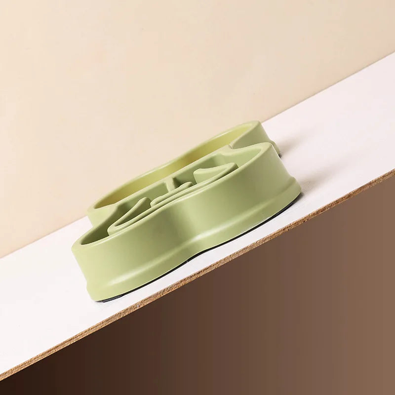 Anti-Slip Slow Feeder Bowl with Lick Mat