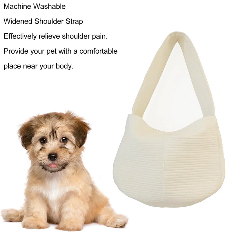 Hands-Free Pet Sling Carrier for Small Dogs & Cats