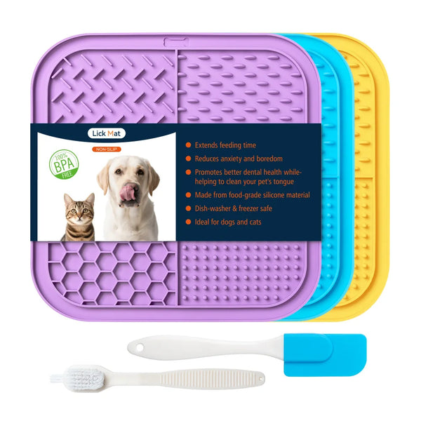 Silicone Suction Cup Slow-Feed Licking Mat