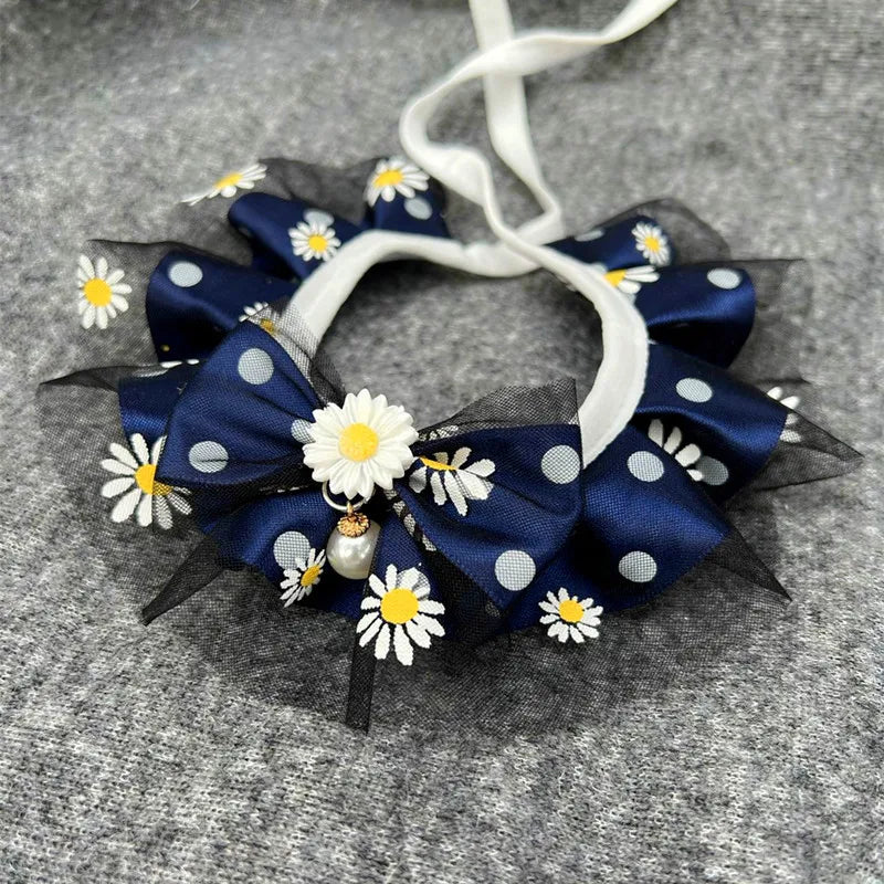 Daisy Pearl Pendant Pet Bandana