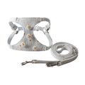 Breathable Cotton Jacquard Dog Vest Harness & Leash Set
