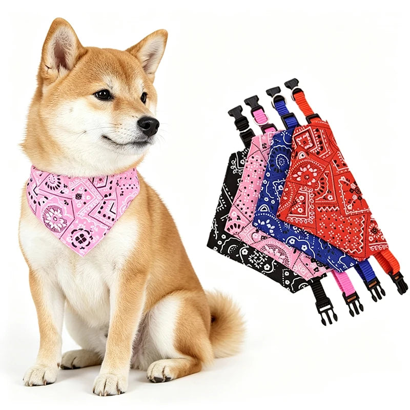 Adjustable Triangle Bandana Bib for Dogs & Cats
