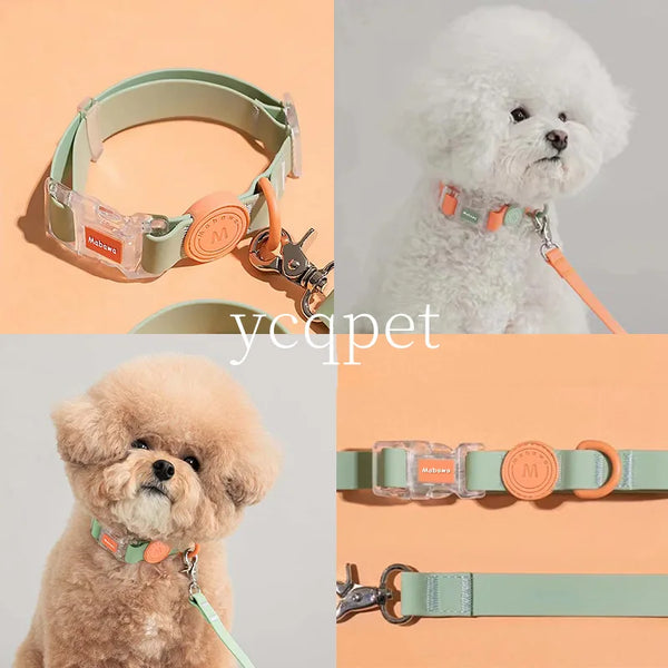 Candy-Colored Waterproof PVC Dog Collar
