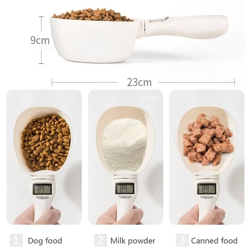 Smart Digital Pet Food Scale with Measuring Spoon
