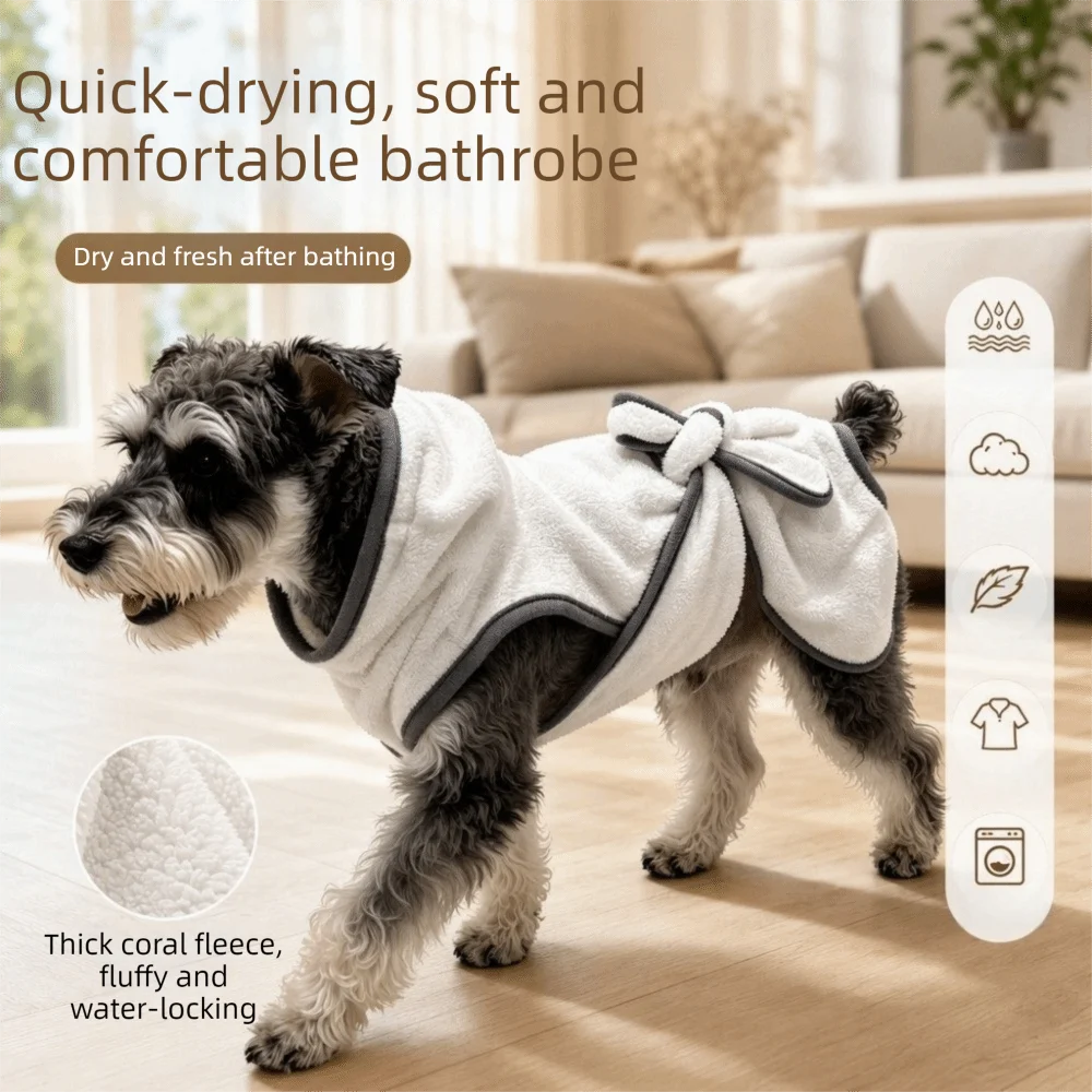 Petbabe Fleece Pet Robe