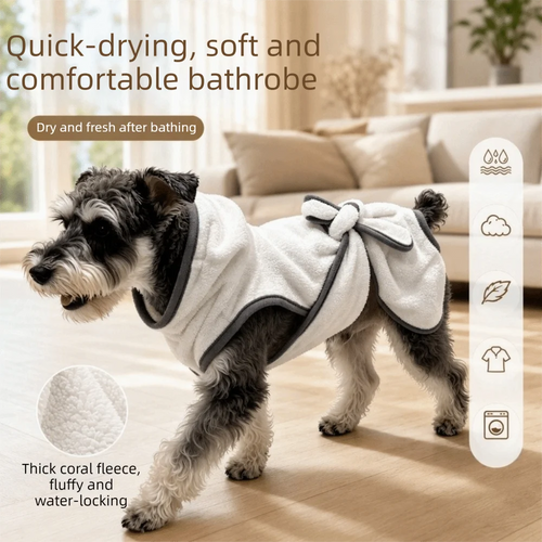 Petbabe Fleece Pet Robe