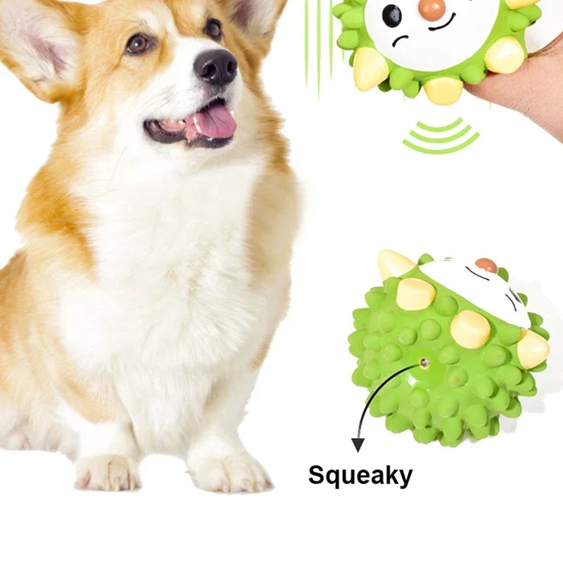Fruit-Shaped Squeaky Latex Chew Toy for Dogs