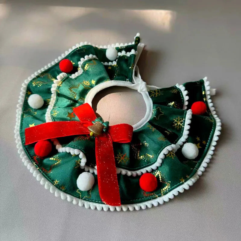 Christmas Bow Tie Pet Bandana & Holiday Drool Bib