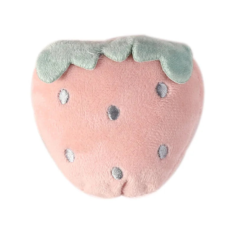 Plush Fruit-Shaped Interactive Kicker Toy for Kittens