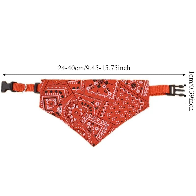 Adjustable Triangle Bandana Bib for Dogs & Cats