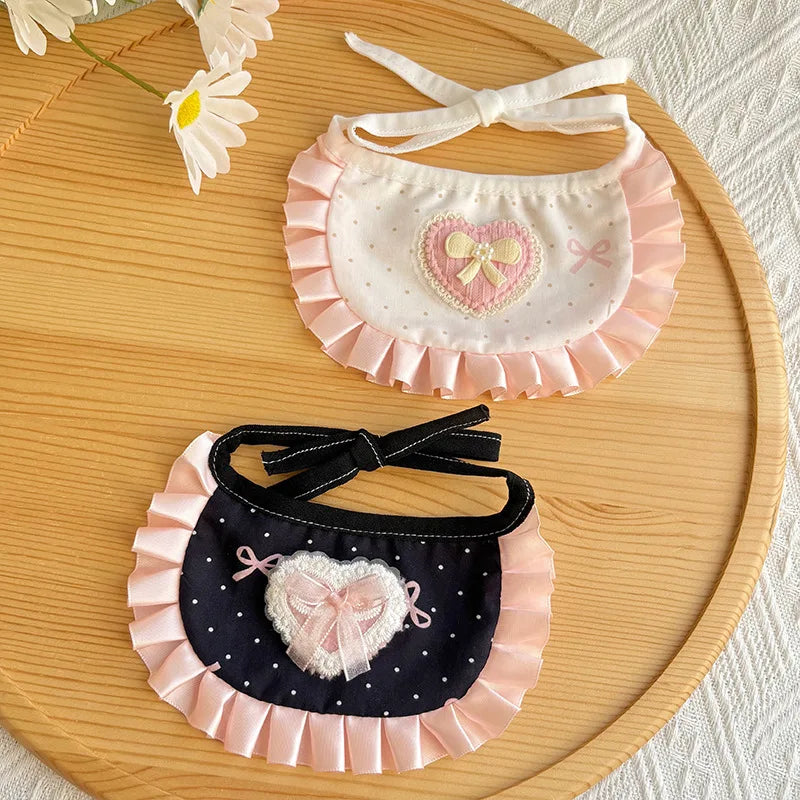 Lolita Style Lace Bow Pet Bandana