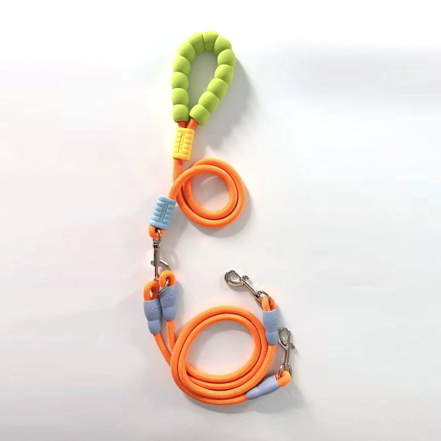 Double Dog Leash with Bungee Shock Absorber
