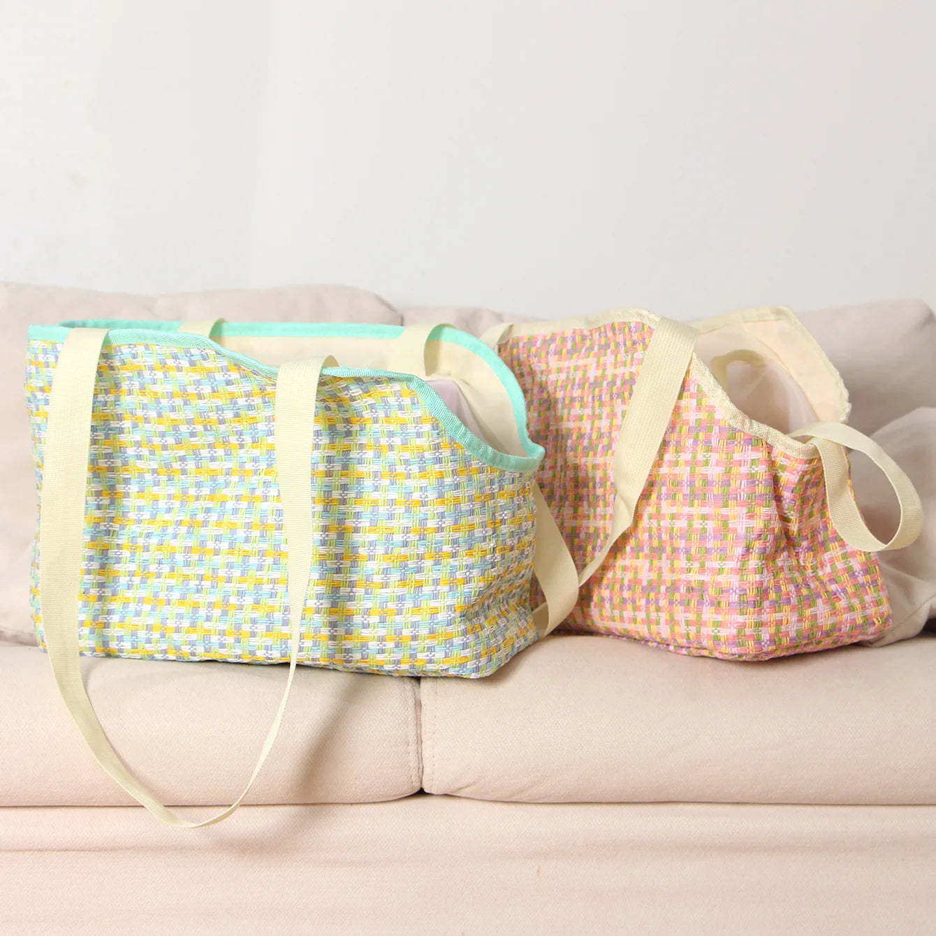 Woven Breathable Pet Carrier Handbag