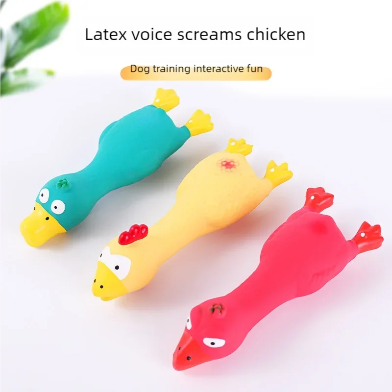 Bite-Resistant Squeaky Latex Animal Chew Toy