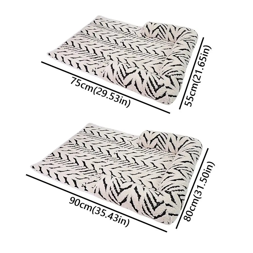 Thick Plush Washable Sofa-Style Pet Bed Cushion