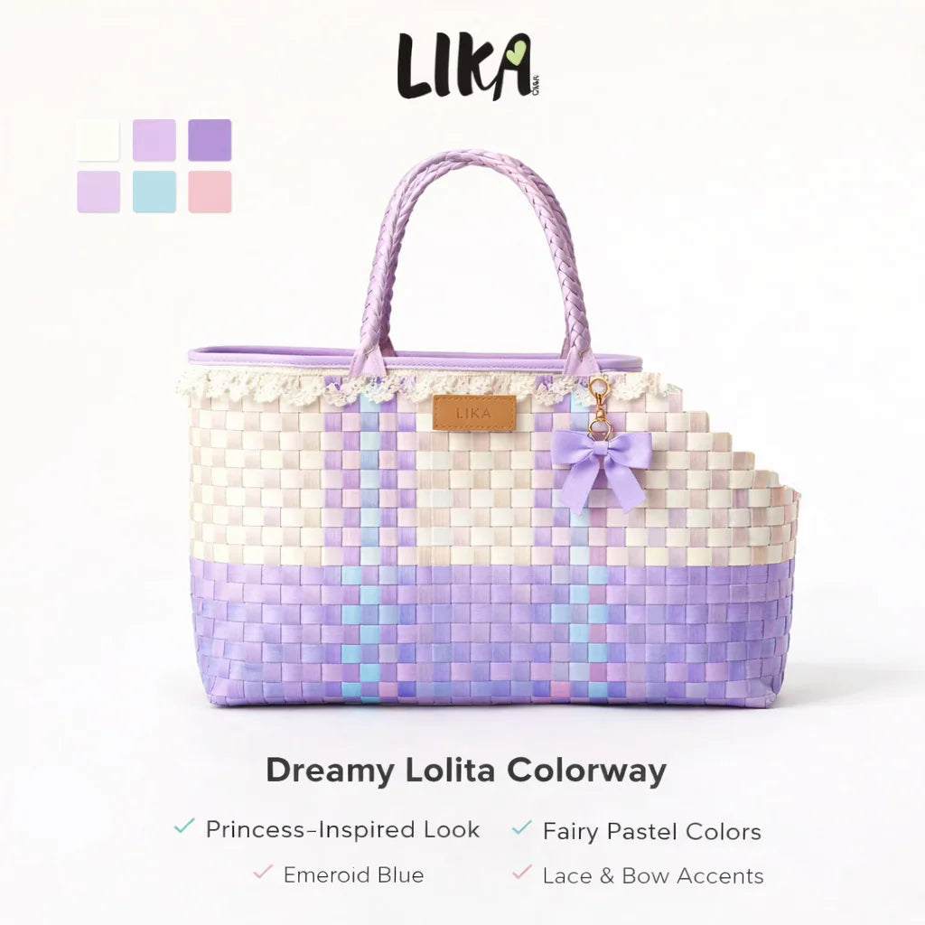 Lightweight Woven Pet Carrier Tote Bag for Cats & Small Dogs