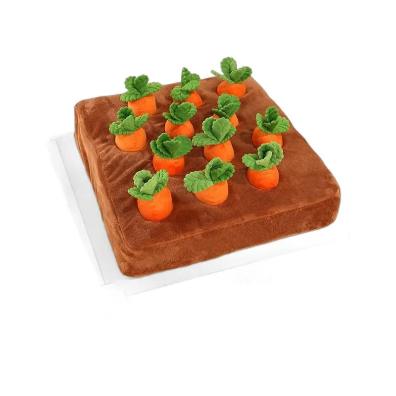Carrot Snuffle Mat Puzzle Toy with 12 Carrots