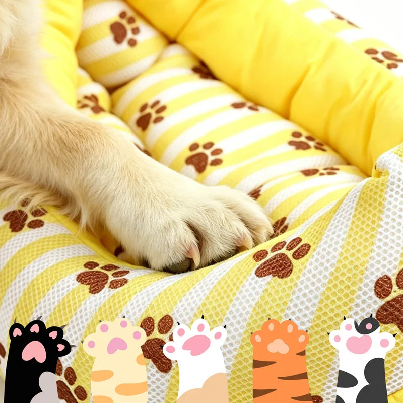 Summer Banana Cooling Pad Pet Bed
