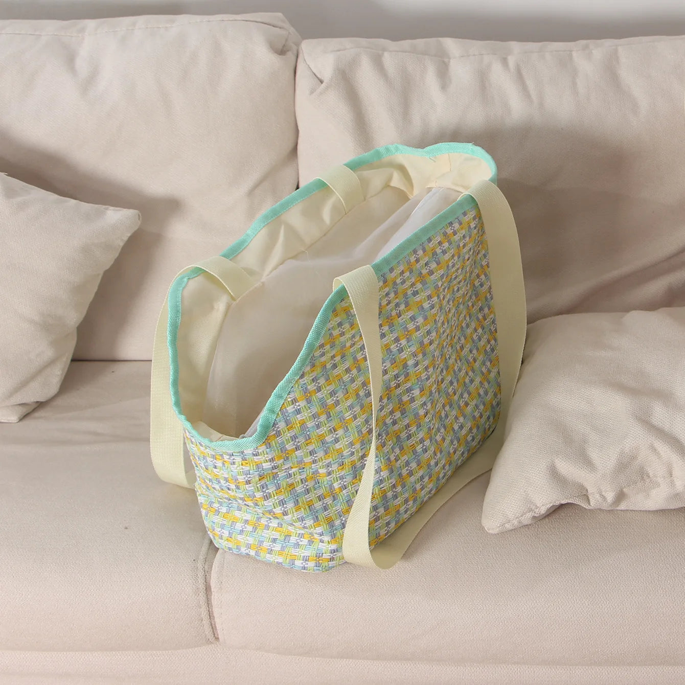 Woven Breathable Pet Carrier Handbag
