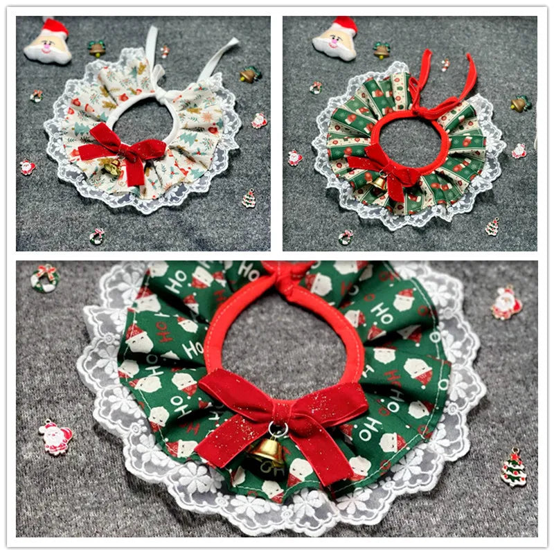 Festive Christmas Pet Bandana & Drool Bib