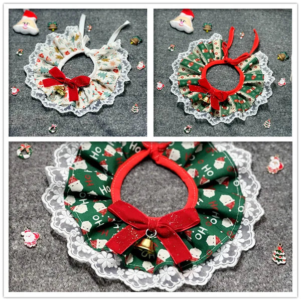 Festive Christmas Pet Bandana & Drool Bib