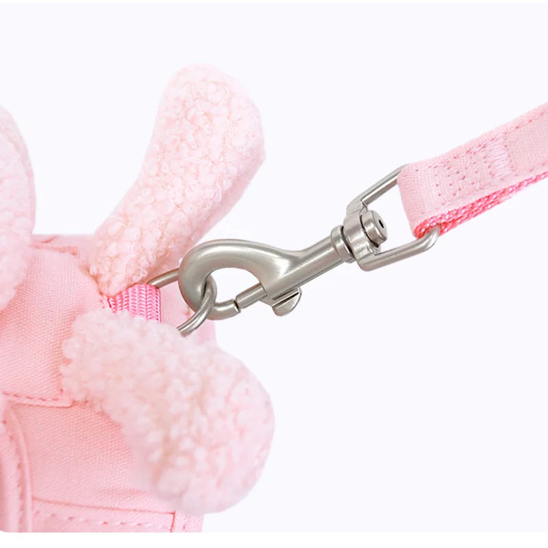 Reflective Pet Harness Vest & Leash Set for Small Dogs