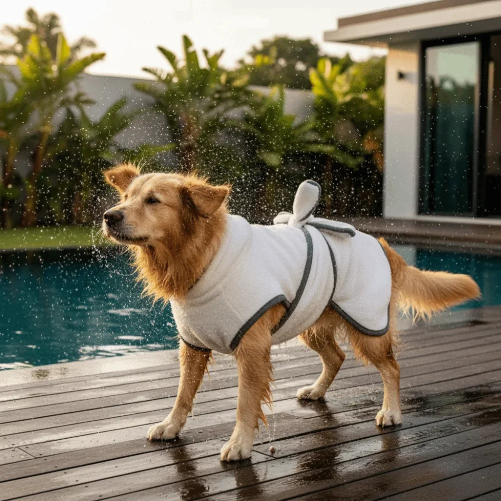 Petbabe Fleece Pet Robe