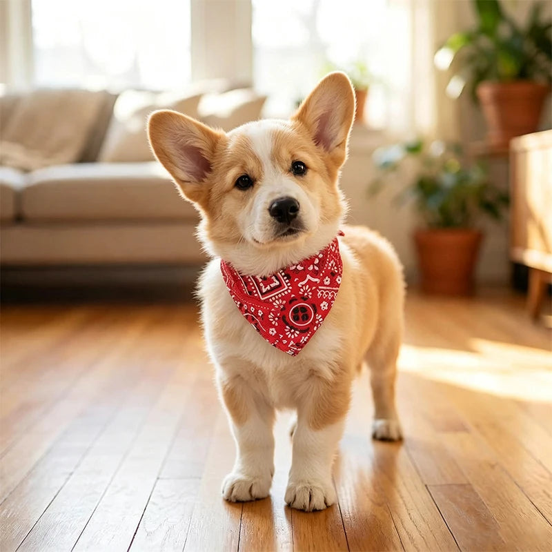 Adjustable Triangle Bandana Bib for Dogs & Cats