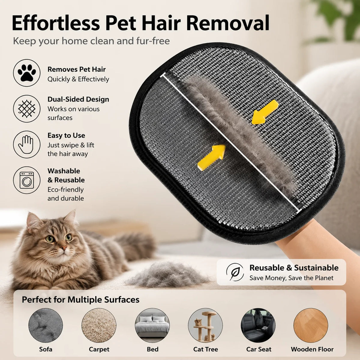 Petbabe Fur Clean Mitt