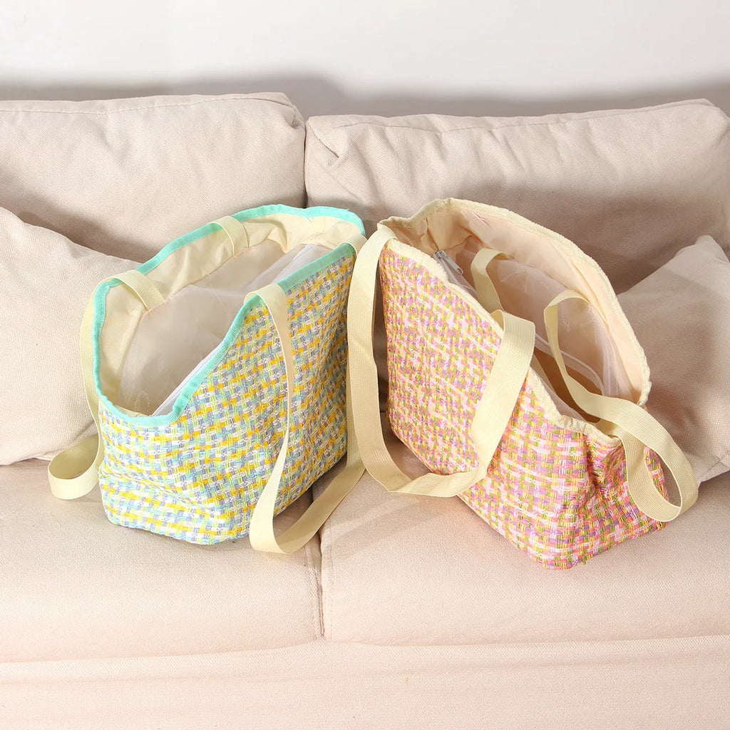 Woven Breathable Pet Carrier Handbag