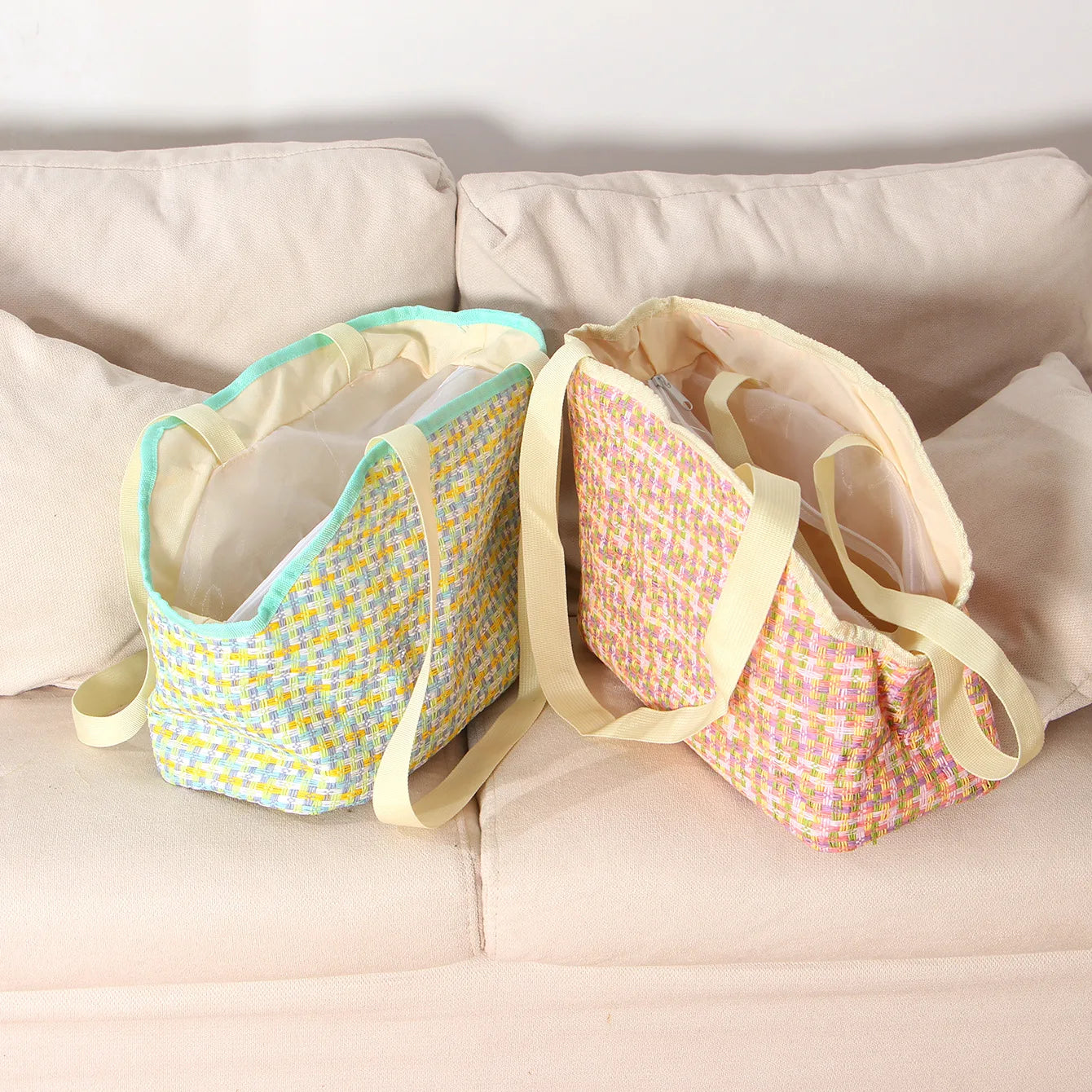 Woven Breathable Pet Carrier Handbag