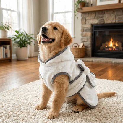 Petbabe Fleece Pet Robe